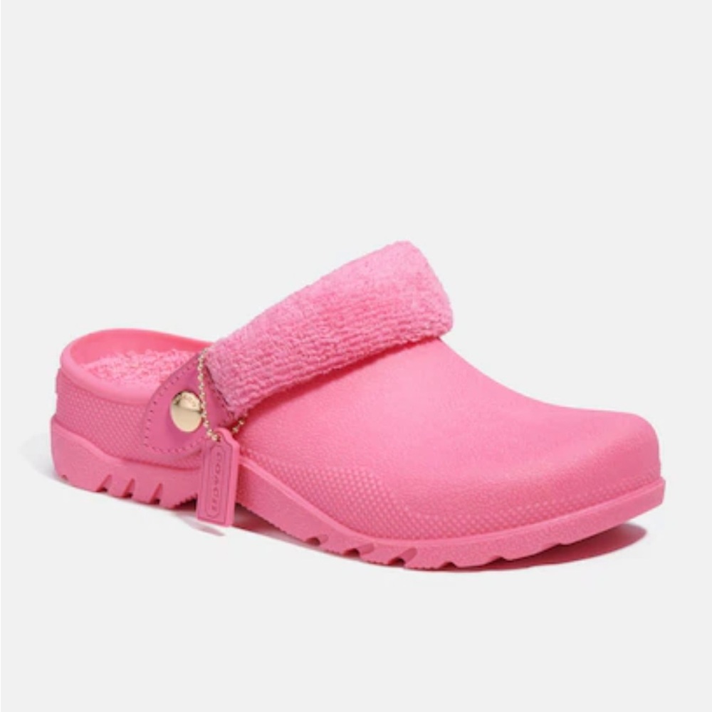 COACH petunia pink Lola Clogs. Size 7 - Picture 2 of 9